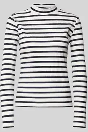 QS by s.Oliver Shaped fit shirt met lange mouwen en katoen