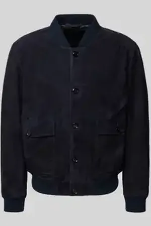 HUGO BOSS Leren jack van echt geitenleer, model 