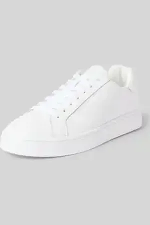 Armani Exchange Leren sneakers met label in reliëf, model 