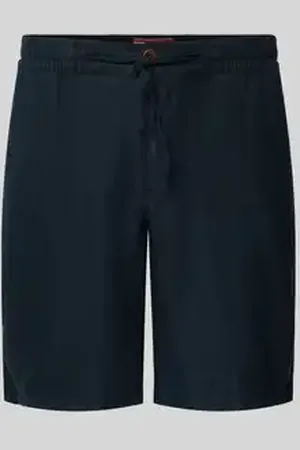 Superdry Regular fit korte linnen broek met tunnelkoord, model 