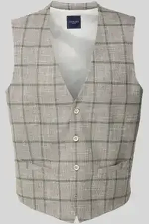 Christian Berg Gilet met strookzakken