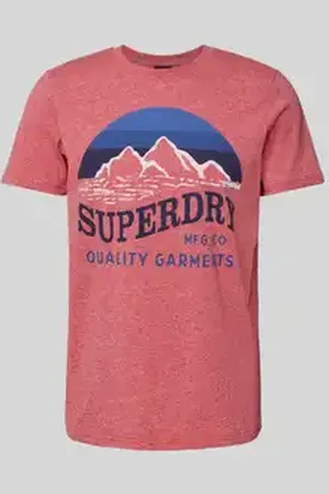 Superdry T-shirt met motief- en labelprint, model 