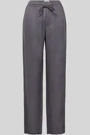 ECOALF Regular fit linnen broek met tunnelkoord, model 