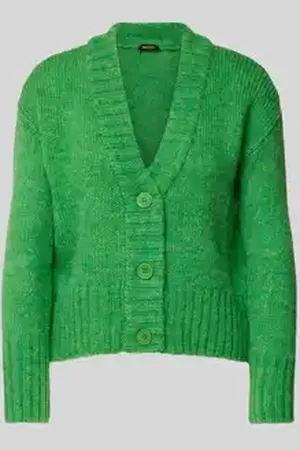 More & More Gebreid jack met V-hals en mohair