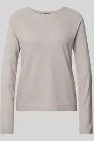 Pieces® Regular fit gebreide pullover met extra brede schouders, model 