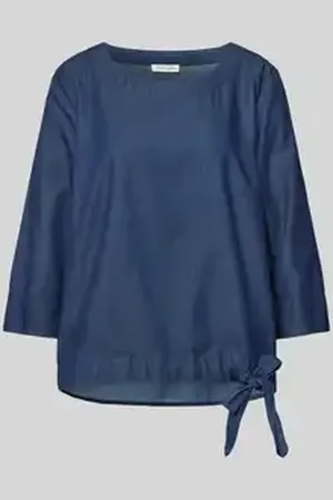 Christian Berg Regular fit jeansblouse met ronde hals
