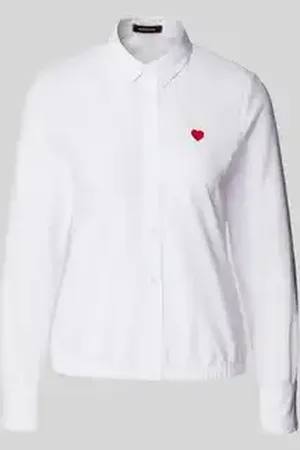 More & More Regular fit blouse met motiefstitching
