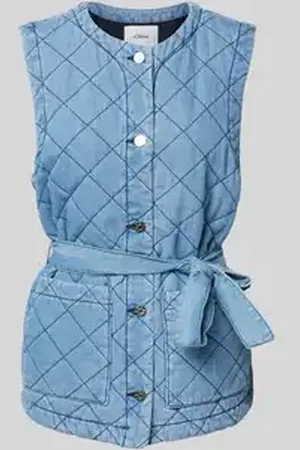 QS by s.Oliver Relaxed fit bodywarmer van puur katoen