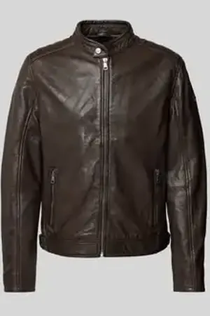 Gipsy Leren jack met opstaande kraag, model 