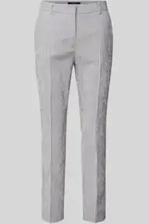 Max Mara Slim fit stoffen broek met verkort model, model 