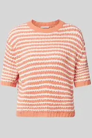 Opus Gebreide pullover met ribboorden, model 