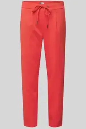 B YOUNG Tapered fit broek met bandplooien, model 