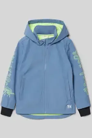 QS by s.Oliver Regular fit softshell-jack met jersey-voering en contrasterende details