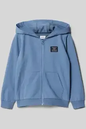 QS by s.Oliver Regular fit sweatjack van katoenmix