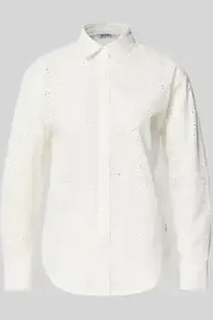 Zabaione Regular fit blouse met broderie anglaise, model 