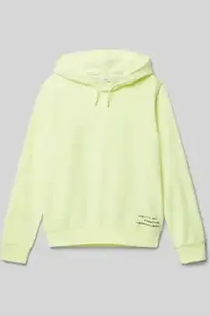 QS by s.Oliver Regular fit sweatshirt met capuchon van katoenmix met printdetails