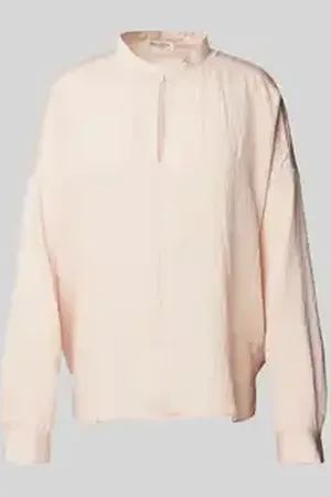 Marc O’ Polo Loose fit blouseshirt van viscosemix met streepmotief
