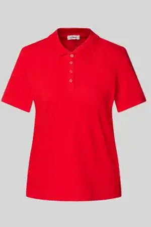 QS by s.Oliver Regular fit poloshirt van katoenmix