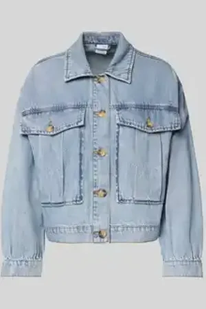VERO MODA Kort jeansjack van zuiver katoen, model 