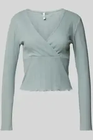ONLY Slim fit shirt met lange mouwen van katoenmix, model 
