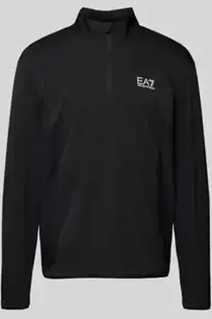 EA7 Sweatshirt met opstaande kraag, model 