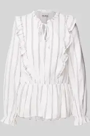 Ichi Regular fit blouse met druppelvormige hals, model 