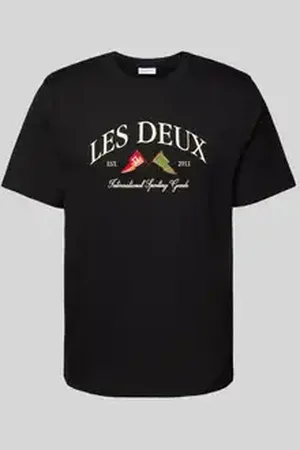 Les Deux T-shirt met labelstitching, model 