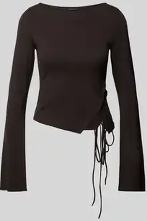 Weekday Kort shirt met lange mouwen en boothals, model 