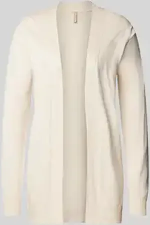 soyaconcept Cardigan van viscosemix met sjaalkraag, model 
