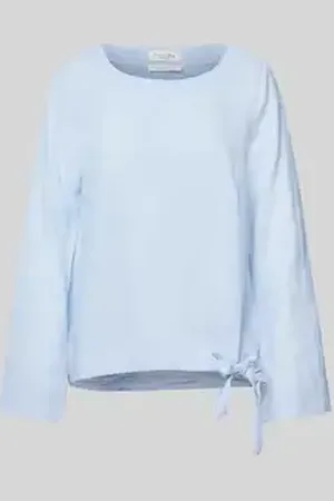 Christian Berg Regular fit linnen blouse met ronde hals