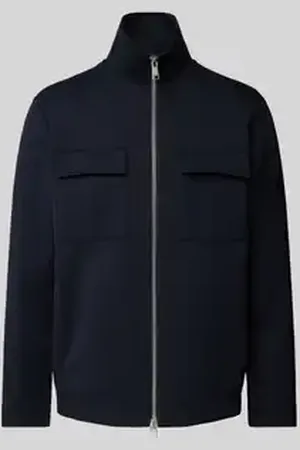 Marc O’ Polo Regular fit sweatjack van hoogwaardige scuba-interlock-sweatstof