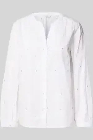 TOM TAILOR Regular fit blouse met lange mouwen van puur katoen