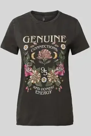 ONLY Regular fit T-shirt van zuivere katoen met motiefprint, model 