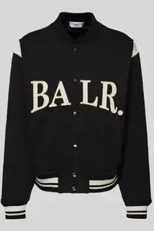 BALR. Collegejack met labelstitching en platte kraag