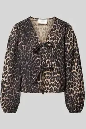 Neo Noir Regular fit blouse met koord