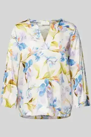 ETERNA Comfort fit blouse met V-hals