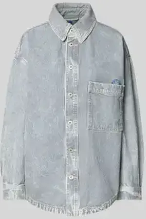 Hugo Blue Relaxed fit overhemdblouse met borstzak, model 