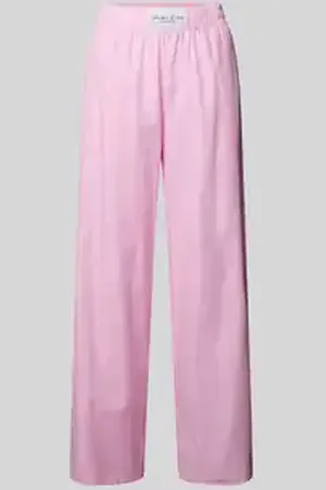 Another Cotton Lab Straight leg pyjamabroek met labelpatch