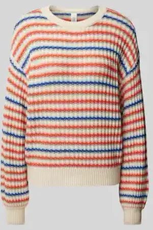 Y.A.S Gebreide pullover met extra brede schouders, model 