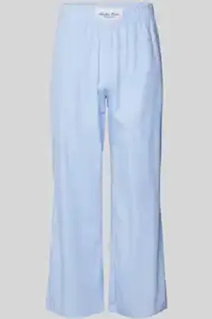 Another Cotton Lab Straight leg pyjamabroek met labelpatch
