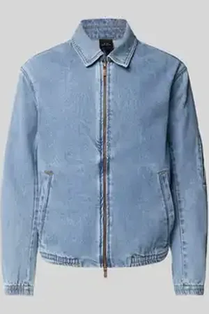 Armani Exchange Jeansblouson met tweewegsritssluiting