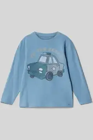 NAME IT Shirt met lange mouwen en ronde hals, model 