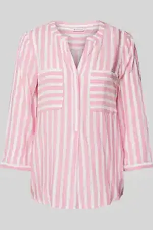 TOM TAILOR Regular fit tuniek van lichte viscose met streepmotief