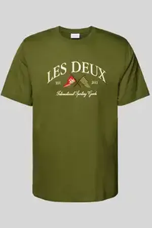 Les Deux T-shirt met labelstitching, model 