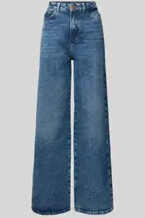 Pieces® Wide leg jeans van katoenmix, model 
