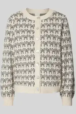 Ichi Gebreid jack met knoopsluiting, model 