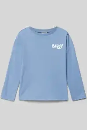 QS by s.Oliver Regular fit shirt met lange mouwen van katoen met Bluey®-print