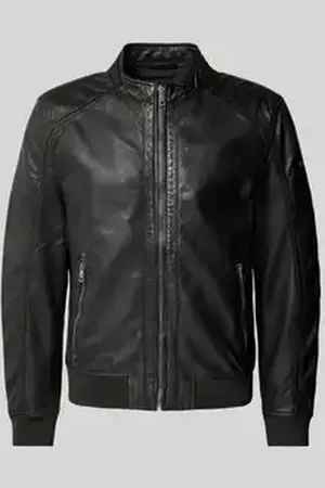 Gipsy Leren jack met opstaande kraag, model 