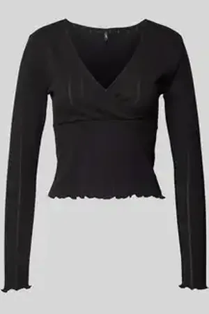 ONLY Slim fit shirt met lange mouwen van katoenmix, model 