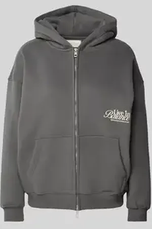 Another Cotton Lab Sweatjack met statementprint, model 